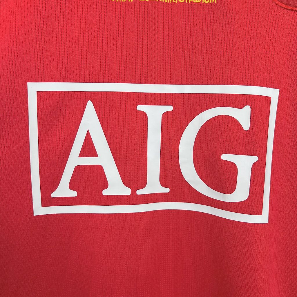 Shirt Manchester United Long Sleeve 2007/08 Home UCL – Shirt Archive