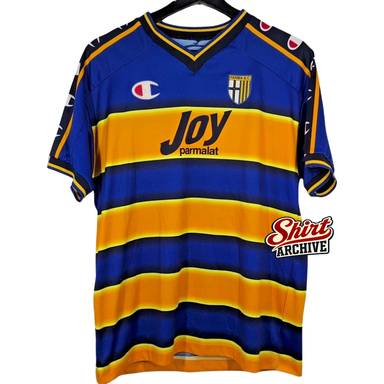 Shirt Parma 2001/2002 Blue and Yellow - Champion – Shirt Archive