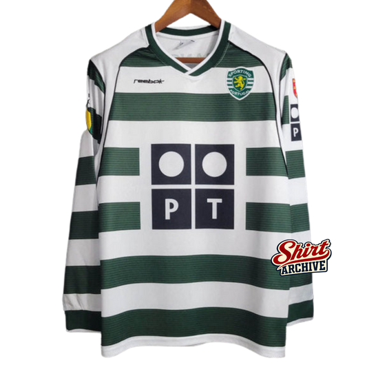 Shirt Sporting 2001/03 Long Sleeve Green