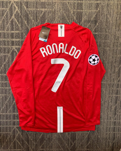 Shirt Cristiano Ronaldo Manchester United 07-08 - Long Sleeve – Shirt Archive