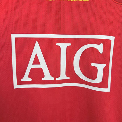 Shirt Manchester United Long Sleeve 2007/08 Home UCL – Shirt Archive
