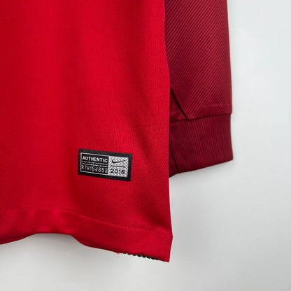 Shirt Portugal 2016 Long Sleeve Red – Shirt Archive