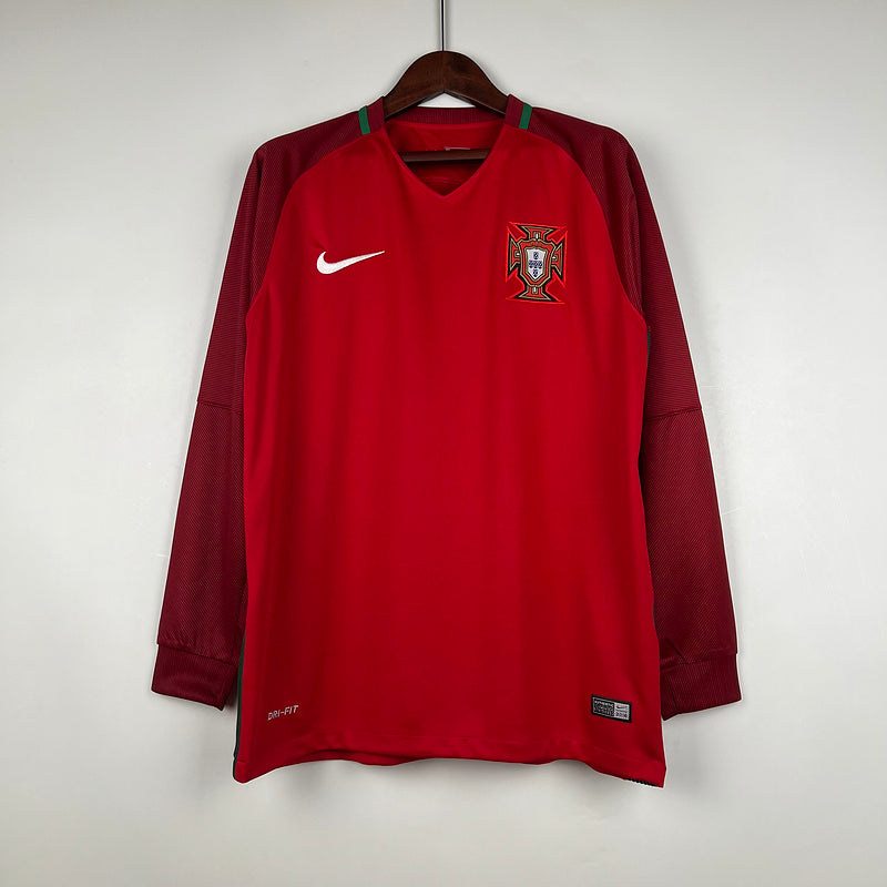 Shirt Portugal 2016 Long Sleeve Red – Shirt Archive