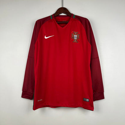 Shirt Portugal 2016 Long Sleeve Red – Shirt Archive