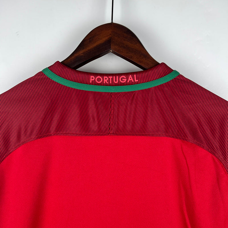 Shirt Portugal 2016 Long Sleeve Red – Shirt Archive