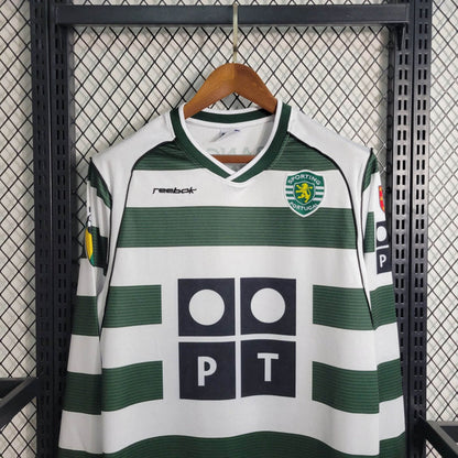 Shirt Sporting 2001/03 Long Sleeve Green – Shirt Archive