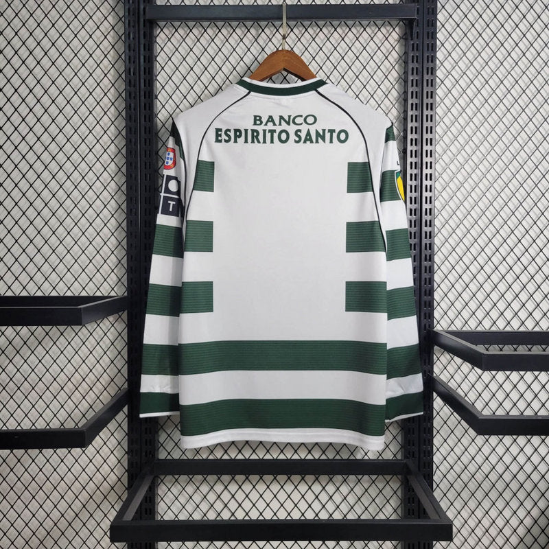 Shirt Sporting 2001/03 Long Sleeve Green – Shirt Archive