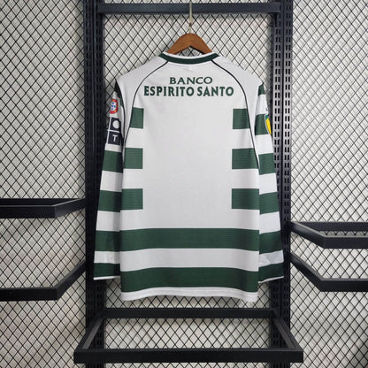 Shirt Sporting 2001/03 Long Sleeve Green – Shirt Archive