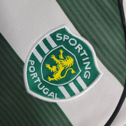 Shirt Sporting 2001/03 Long Sleeve Green – Shirt Archive